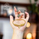  Vòng Dây Cáp Thạch Anh Tóc Vàng Mix Ngũ Điếu, Lu Thống Chạm Kim Tiền Và Charm Rơi Hồ Ly Vàng Trang Sức (Thổ, Kim) 