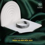  Vòng Khối Ngọc Gà Đen Độc Bản - Bản Vuông 12 Dày 3 Ni 52.6mm (Không Kén Mệnh) 