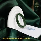  Vòng Khối Ngọc Cẩm Thạch Sơn Thuỷ (Type B) Vip Bản Vuông 10li Dày 6.5li Ni 51mm đến 57mm  - Không Kén Mệnh 