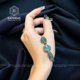  Vòng Dây Cáp Lam Ngọc Ngũ Điếu Mix Đồng Xu, Hồ Ly (Không Kén Mệnh) 