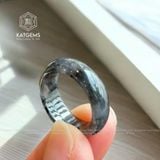  Nhẫn Ngọc Gà Đen (Ngọc Hắc Băng) Ni 16-18 (Giá từ 1686k - 2286k) (Không Kén Mệnh) 