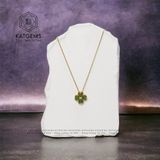  Bộ Trang Sức Vàng Phong Thuỷ Cỏ Bốn Lá Ngọc Bích Vàng Trang Sức (Không Kén Mệnh) 