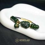  Vòng Dây Cáp Ngọc Bích Canada Vip Ngũ Điếu Mix Hồ Ly, Túi Tiền Lu Thống (Không Kén Mệnh) 