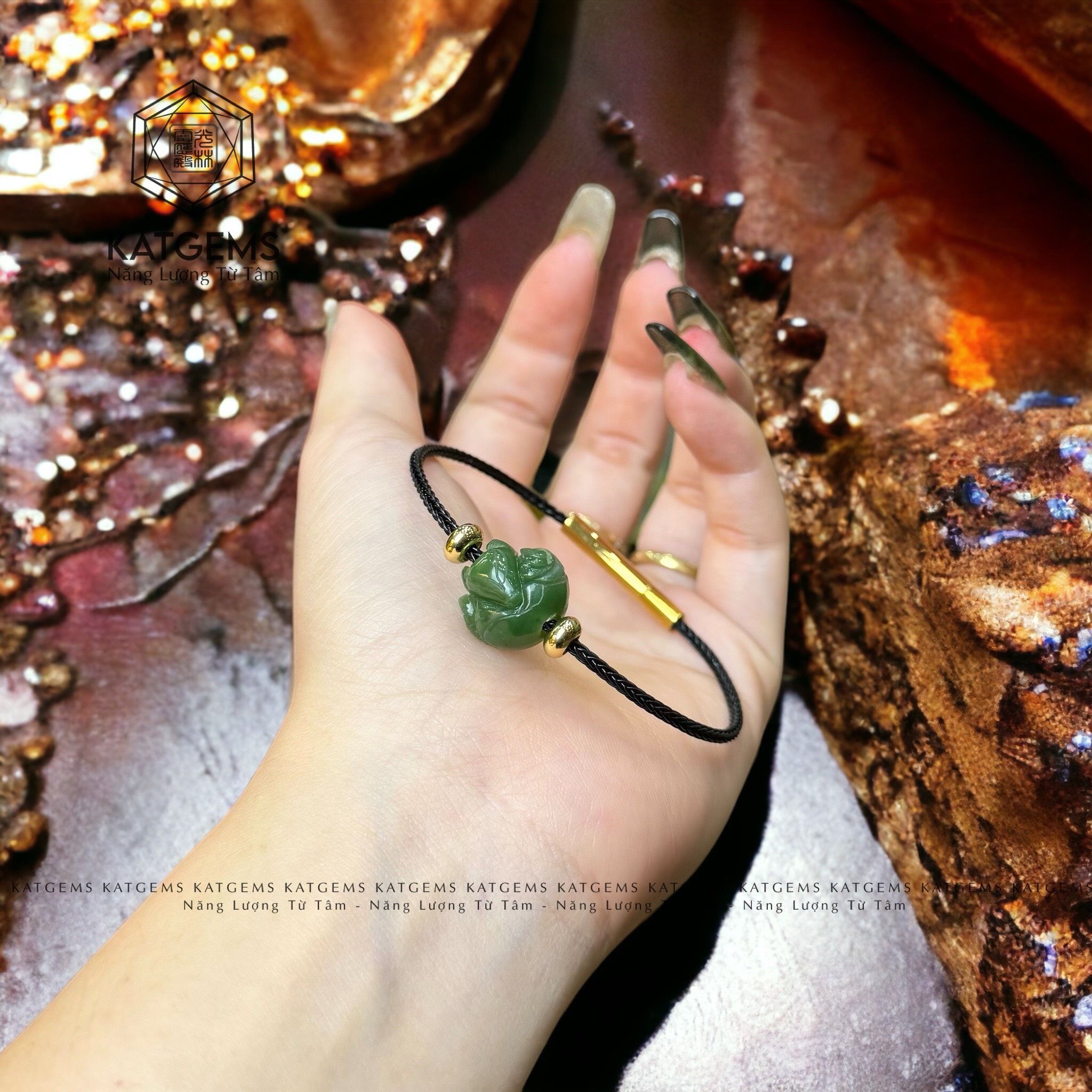  Vòng Dây Cáp Hồ Ly Ngọc Bích (Không Kén Mệnh) 