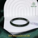  Vòng Khối Ngọc Bích Canada Cao Cấp Bản Đũa 8Li Ni 53.5 (Nhận Chế Tác Theo Size Tay) (Không Kén Mệnh) 