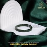  Vòng Khối Ngọc Bích Canada Cao Cấp Bản Vuông 7Li Dày 5 Ni 52(Nhận Chế Tác Theo Size Tay) (Không Kén Mệnh) 