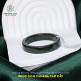  Vòng Khối Ngọc Bích Canada Cao Cấp Bản Vuông 12Li Dày 6.3 Ni 53(Nhận Chế Tác Theo Size Tay) (Không Kén Mệnh) 