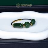  Vòng Dây Cáp Ngọc Bích Canada Ngũ Điếu Mix Lu Thống Và Cỏ Bốn Lá VIP (Không Kén Mệnh) 