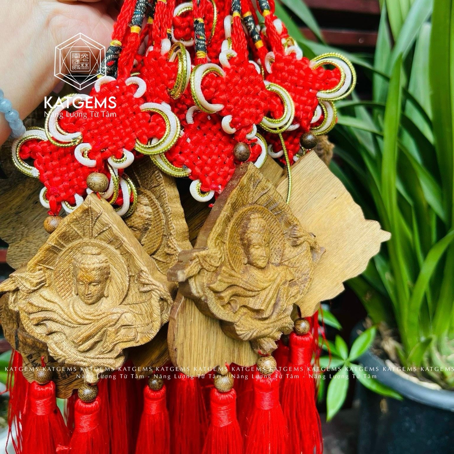  Khánh Treo Xe Trầm Tốc Mặt Phật (Không Kén Mệnh) 