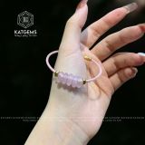  Vòng Dây Cáp Ngũ Điếu Thạch Anh Hồng (Hoả, Thổ) 150525-2 