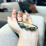  Vòng Dây Cáp Thạch Anh Tóc Xanh Mix Túi Tiền Kim Bảo, Hồ Ly Và Lu Thống (Mộc, Hỏa) 