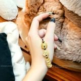  Vòng Dây Cáp Thạch Anh Tóc Vàng Mix Ngũ Điếu, Hồ Ly Và Cỏ 4 Lá (Thổ, Kim) 150525-37 