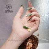  Bộ Trang Sức Vàng Phong Thuỷ Cỏ Bốn Lá Ngọc Bích Vàng Trang Sức (Không Kén Mệnh) 