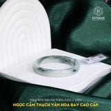  Vòng Khối Ngọc Cẩm Thạch Vân Hoa Bay Cao Cấp Bản Hẹ 9.8x6.2 Ni 52.2mm (Không Kén Mệnh) 