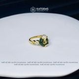  Nhẫn Hồ Thiên Cửu Vận Ngọc Bích Canada Thiết Kế Độc Quyền Đồng Điếu KT: 10x4ly Vàng Trang Sức VIP (Không Kén Mệnh) 
