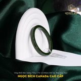  Vòng Khối Ngọc Bích Canada Cao Cấp Bản Vuông 7Li Dày 5 Ni 52(Nhận Chế Tác Theo Size Tay) (Không Kén Mệnh) 