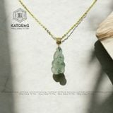  Mặt Dây Chuyền Phỉ Thúy Hoa Bay Các Dáng Móc Vàng Trang Sức (Không Kén Mệnh) 