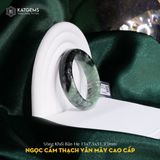  Vòng Khối Ngọc Cẩm Thạch Vân Mây Cao Cấp Bản Hẹ 15Li Dày 7.5 Ni 51.3 Độc Bản (Không Kén Mệnh) 