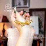  Vòng Dây Cáp Thạch Anh Tóc Vàng Mix Ngũ Điếu, Lu Thống Chạm Kim Tiền Và Charm Rơi Hồ Ly Vàng Trang Sức (Thổ, Kim) 