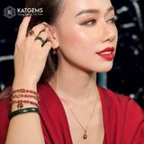  Chuỗi Vòng Thạch Anh Tóc Đỏ Vip 6ly Túi Tiền Kim Bảo Mix Charm Vàng Trang Sức (Hỏa, Thổ) 1-122005 