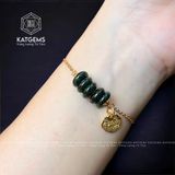  Lắc Tay Vàng Trang Sức Ngũ Điếu Cẩm Thạch Sơn Thủy (Type B) (Không Kén Mệnh) 