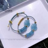  Vòng Dây Cáp Đá Aqua Ngũ Điếu Mix Hồ Ly (Thuỷ, Mộc) 150525-14 