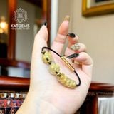  Vòng Dây Cáp Thạch Anh Tóc Vàng Mix Ngũ Điếu, Hồ Ly Và Cỏ 4 Lá (Thổ, Kim) 150525-37 