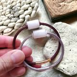  Vòng Dây Cáp Lu Thống Bạch Ngọc Trơn (Không Kén Mệnh) 