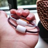  Vòng Dây Cáp Lu Thống Bạch Ngọc Trơn (Không Kén Mệnh) 