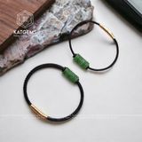  Vòng Dây Cáp Lu Thống Ngọc Bích Trạm Kim Tiền (Không Kén Mệnh) 