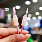  Vòng Dây Cáp Lu Thống Thạch Anh Hồng Trơn (Hỏa, Thổ) 