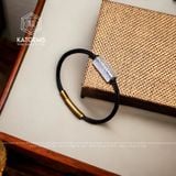  Vòng Lu Thống Đá Moonstone Chạm Kim Tiền (Kim, Thủy) 