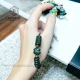  Vòng Dây Cáp Ngọc Cẩm Thạch Sơn Thủy (Type B) Mix Lu Thống, Ngũ Điếu Và Cỏ Bốn Lá (Không Kén Mệnh) 