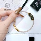  Vòng Dây Cáp Ngũ Điếu Thạch Anh Tóc Xanh (Mộc, Hỏa) 250525-1 