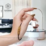  Vòng Dây Cáp Ngũ Điếu Thạch Anh Tóc Vàng Vip (Kim, Thổ) 