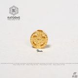  Charm Cỏ Bốn Lá Vàng Trang Sức 9mm (GIÁ LIÊN HỆ) 