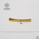  Charm Chú Vàng Om Mani Padme Hum 3cm (GIÁ LIÊN HỆ) 