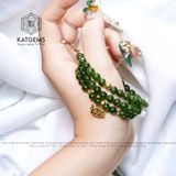  Vòng Chuỗi Ngọc Bích 6ly Mix Hồ Ly Kim Tiền Vàng Trang Sức (Không Kén Mệnh) 2-128002 