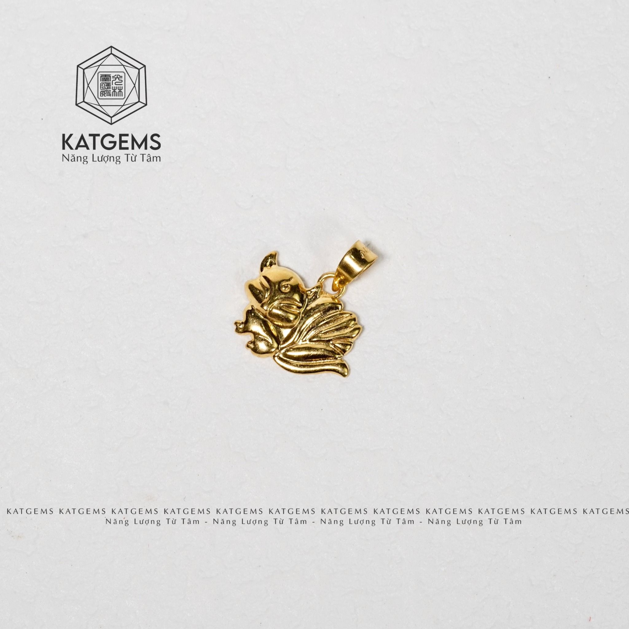  Charm Hồ Ly Vàng 10K 1.5×1.5cm (GIÁ LIÊN HỆ) 