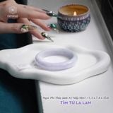 Vòng Khối Ngọc Phỉ Thúy Jade A Tím Tử La Lan Cao Cấp ni 53.8 - 58.7 (Không Kén Mệnh) 