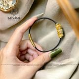  Vòng Dây Cáp Ngũ Điếu Thạch Anh Tóc Vàng (Kim, Thổ) 150525-41 