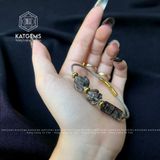  Vòng Dây Cáp Thạch Anh Tóc Đen Mix Lu Thống, Cỏ Bốn Lá Và Hồ Ly (Thủy, Mộc) 