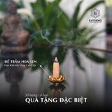  Nụ Trầm Cao Cấp Tặng Đế Hoa Sen Mạ Vàng 