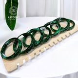  Vòng Ngọc Khối Cẩm Thạch Sơn Thuỷ Bản (Type B) VVip 10ly - 11ly Kèm Kiểm Định (Không Kén Mệnh) 
