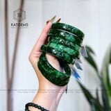  Vòng Ngọc Khối Cẩm Thạch Sơn Thuỷ Bản (Type B) VVip 10ly - 11ly Kèm Kiểm Định (Không Kén Mệnh) 