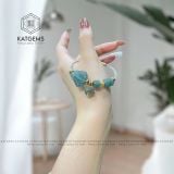  Vòng Tay Dây Cáp Ngũ Điếu Mix Túi Tiền Kim Bảo, Hồ Ly Chúa Lam Ngọc Và Bi Kim Tiền Vàng Trang Sức (Không Kén Mệnh) 