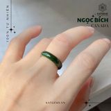  Nhẫn Khối Ngọc Bích Canada VVIP bản hẹ 5ly (Không Kén Mệnh) 
