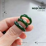  Nhẫn Khối Ngọc Bích Canada VVIP bản hẹ 5ly (Không Kén Mệnh) 