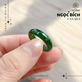  Nhẫn Khối Ngọc Bích Canada VVIP bản hẹ 5ly (Không Kén Mệnh) 