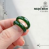  Nhẫn Khối Ngọc Bích Canada VVIP bản hẹ 5ly (Không Kén Mệnh) 